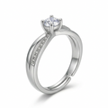 925 Sterling Silver Ring – Elegant Cross Design with Zirconia