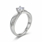 925 Sterling Silver Ring – Elegant Cross Design with Zirconia