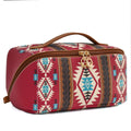 Large Waterproof Leather Luxury Makeup Bag with Zipper