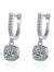 2CT Moissanite Huggie Hoop Earrings 925 Silver Dainty Jewelry