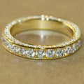 Classic Women Band Ring Paved Zircon Crystal Wedding Engagement