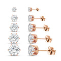 Shiny Stud Earrings Set for Women