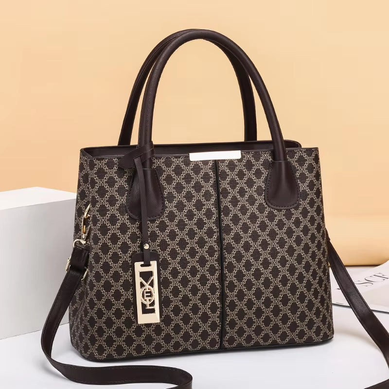 Luxury Women's Crossbody Handbag, PU Leather Tote