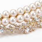 French Pearl Crystal Hair Clip – Chic Half-Tied Style & Alloy Design