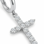 Cross Drop Earrings – Sparkling Cubic Zirconia Trendy Design