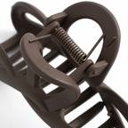 Matte Bow Hair Claw – Chic 13cm Ribbon Clip