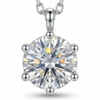 Solitaire Pendant Necklace – Classic Sparkle with CZ Stone