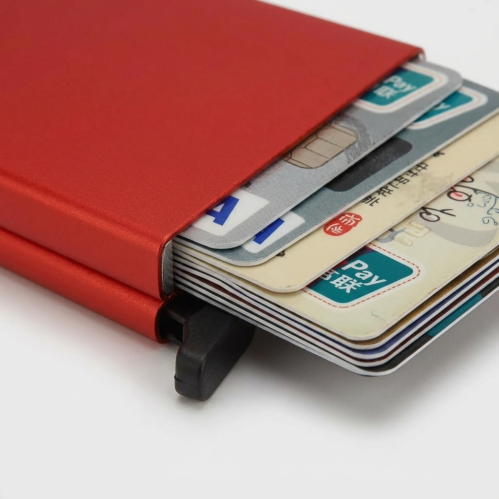 Slim RFID Wallet – Minimalist Metal Card Holder