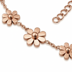 Daisy Anklet – Summer Charm & Rose Gold Titanium Steel
