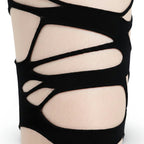 Gothic Black Mesh Tights – Spider-Web Y2K Punk Stockings