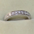 Classic Women Band Ring Paved Zircon Crystal Wedding Engagement