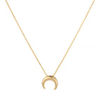 925 Sterling Silver Crescent Necklace for Women Clavicle Chain Moon Simple Jewelry Gifts 2023 New