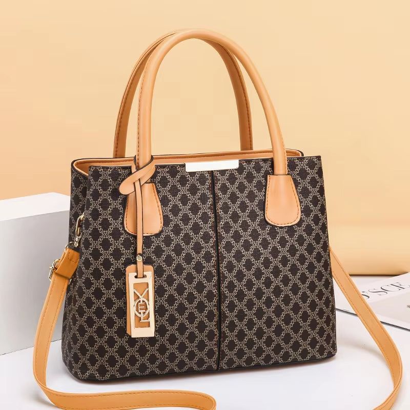 Luxury Women's Crossbody Handbag, PU Leather Tote