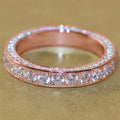 Classic Women Band Ring Paved Zircon Crystal Wedding Engagement