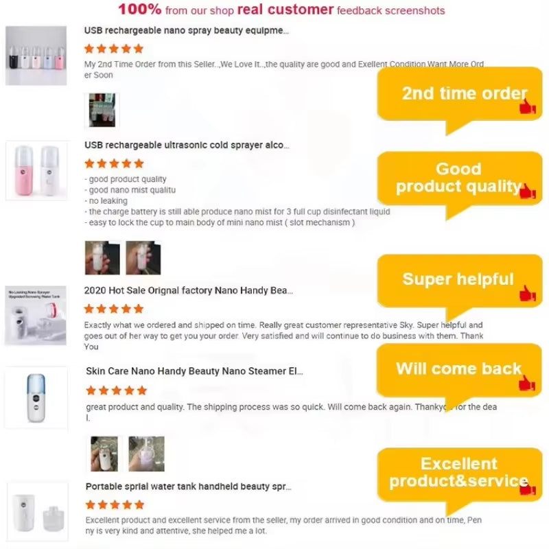 30ML Mini Facial Steamer USB Nano Sprayer Humidifier