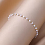 Anklets for Women Artificial Pearl Stainless Steel Chain Anklet Summer Beach Accessories Foot Leg Bracelets Decoration Jewelry