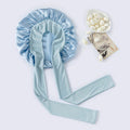 Mulberry Silk Sleeping Bonnet for Women, Large Sleep Cap