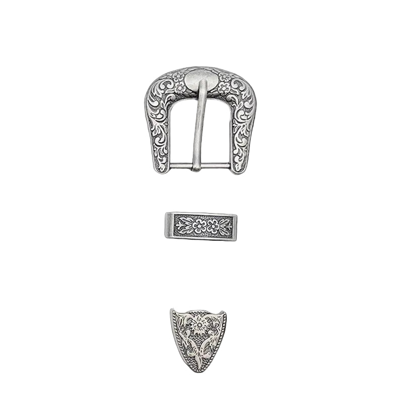 1Set Vintage Carved Pattern Metal Pin Buckle Women Belt Buckle Retro Jeans Dress Waistband Adjustment Buckle DIY Accessories