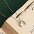 925 Sterling Silver Crescent Necklace for Women Clavicle Chain Moon Simple Jewelry Gifts 2023 New