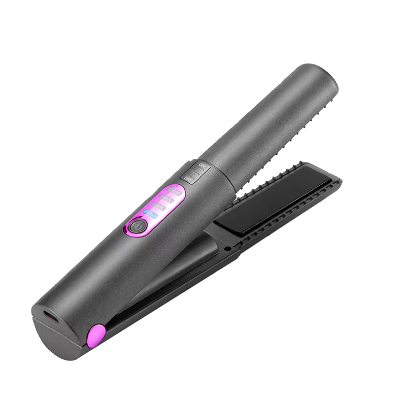 Portable 2-in-1 Cordless Hair Straightener & Flat Iron