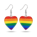 Rainbow Heart Earrings – Playful Style with Acrylic Design