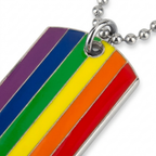 Rainbow Pride Pendant Necklace – Colorful Heart Charm with Adjustable Chain