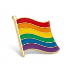 Rainbow Pride Enamel Pin – Expressive Style with Durable Metal