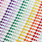Rainbow Face Gems – Festival Glam with Self-Adhesive Rhinestones