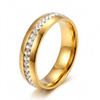 Gold Wedding Band Ring – Timeless Style in Stainless Steel