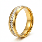 Gold Wedding Band Ring – Timeless Style in Stainless Steel