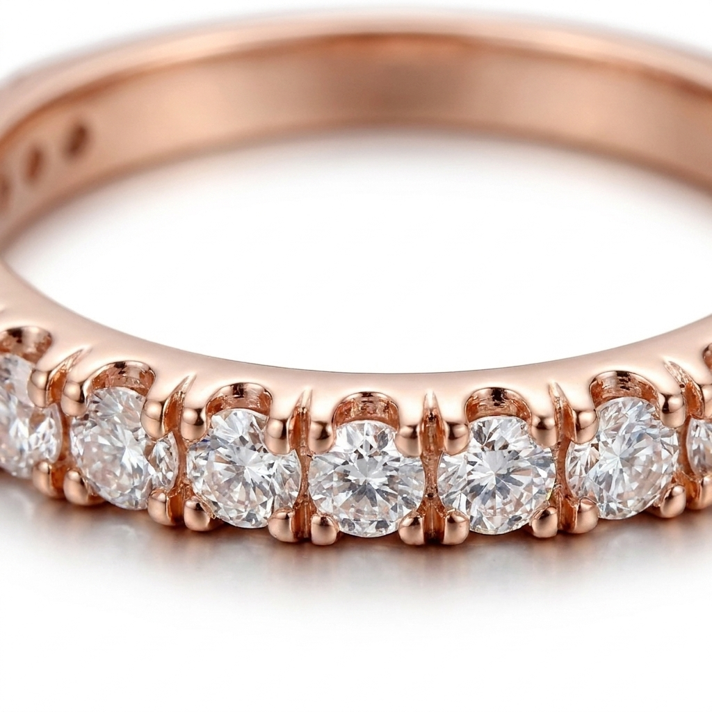 Micro Pave Zircon Ring – Delicate Sparkle for Everyday Stacking