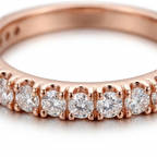 Micro Pave Zircon Ring – Delicate Sparkle for Everyday Stacking