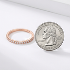 Micro Pave Zircon Ring – Delicate Sparkle for Everyday Stacking