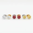 Moissanite Stud Earrings in 925 Sterling Silver – Brilliant Sparkle