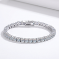 Moissanite Tennis Bracelet in 925 Sterling Silver – 3mm Brilliance
