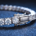 Moissanite Tennis Bracelet in 925 Sterling Silver – 3mm Brilliance