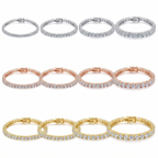 Moissanite Tennis Bracelet in 925 Sterling Silver – 3mm Brilliance