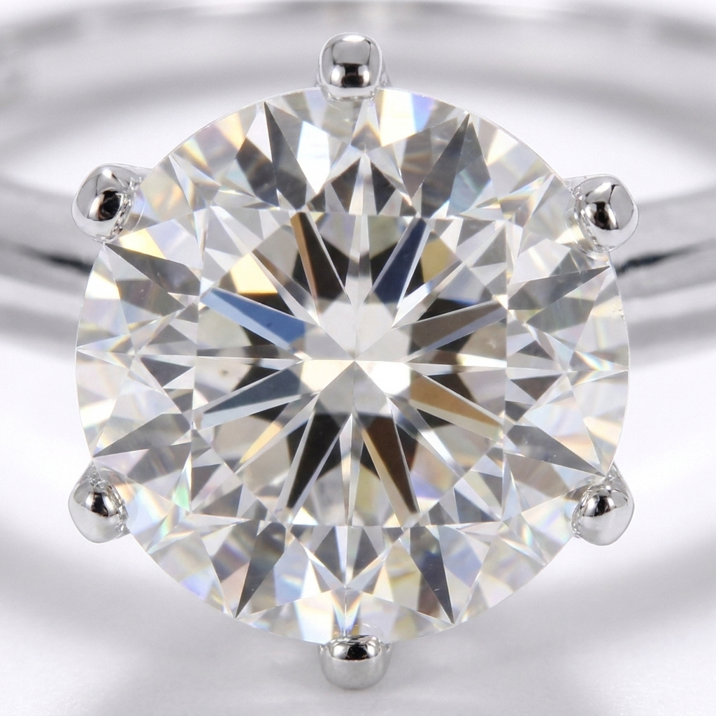 Moissanite Solitaire Ring – 925 Sterling Silver Engagement Sparkle