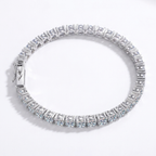 Moissanite Tennis Bracelet in 925 Sterling Silver – 3mm Brilliance