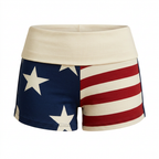 Patriotic Pajama Shorts for Cozy Comfort in Soft Stretch Fabric
