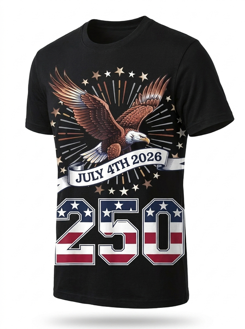 250th Anniversary USA T-Shirt – Patriotic Heritage Graphic Tee
