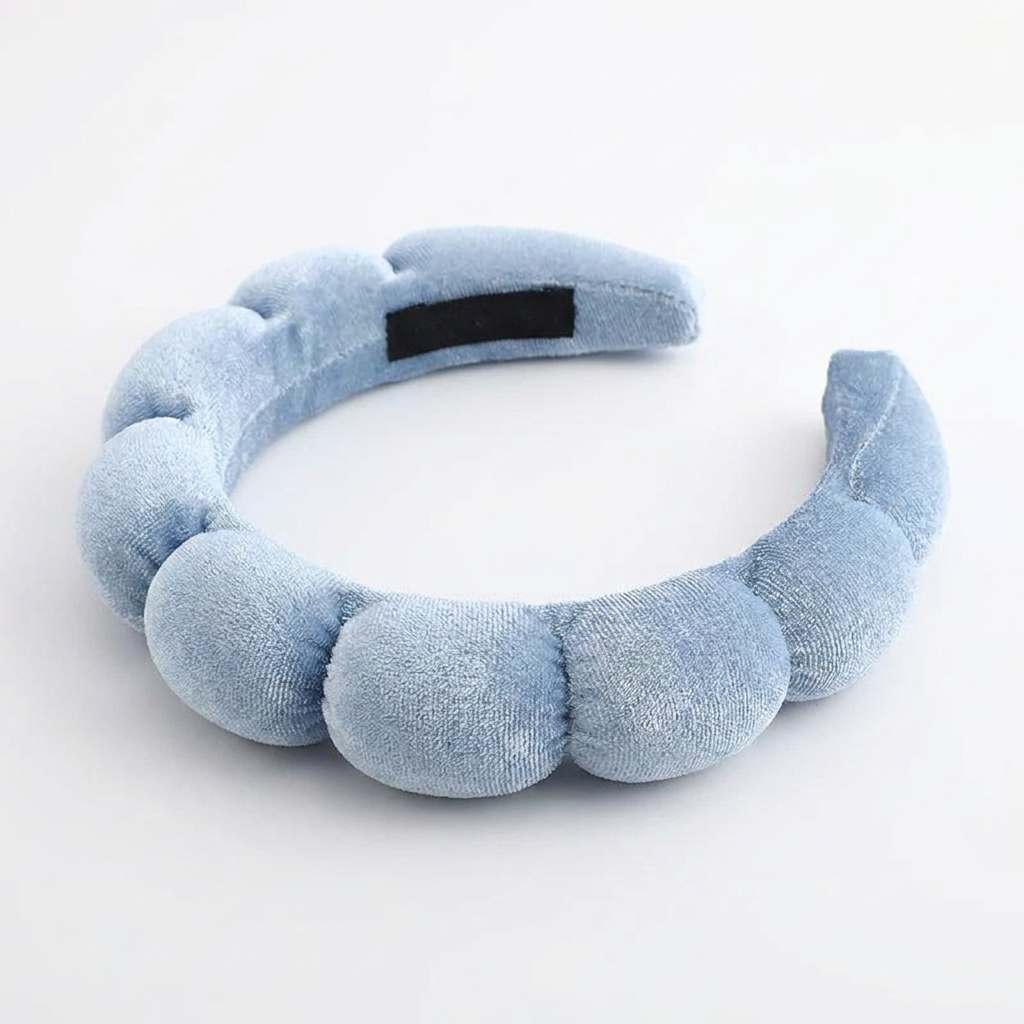 Velvet Spa Headband for Effortless Skincare & Makeup Routine