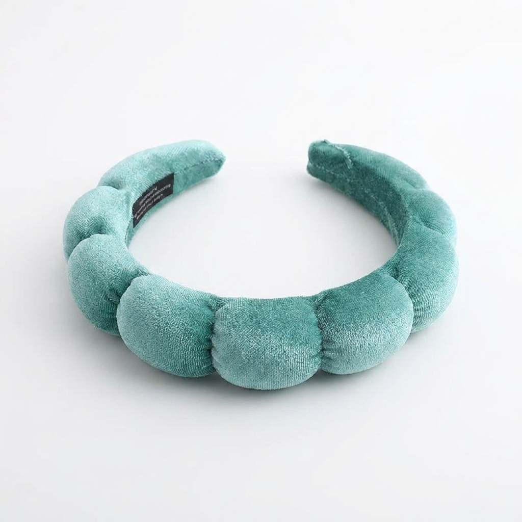 Velvet Spa Headband for Effortless Skincare & Makeup Routine