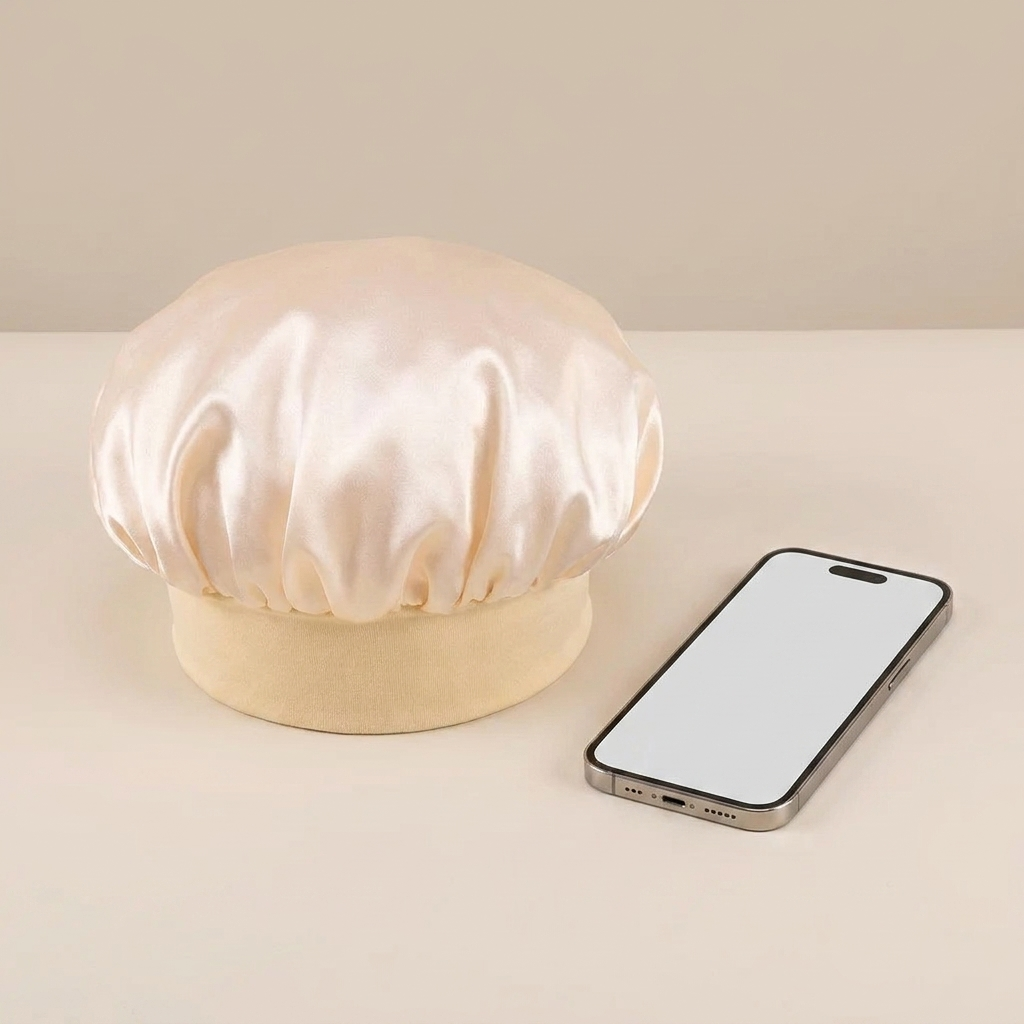 Satin Sleep Bonnet – Frizz Protection with Soft Elastic Band