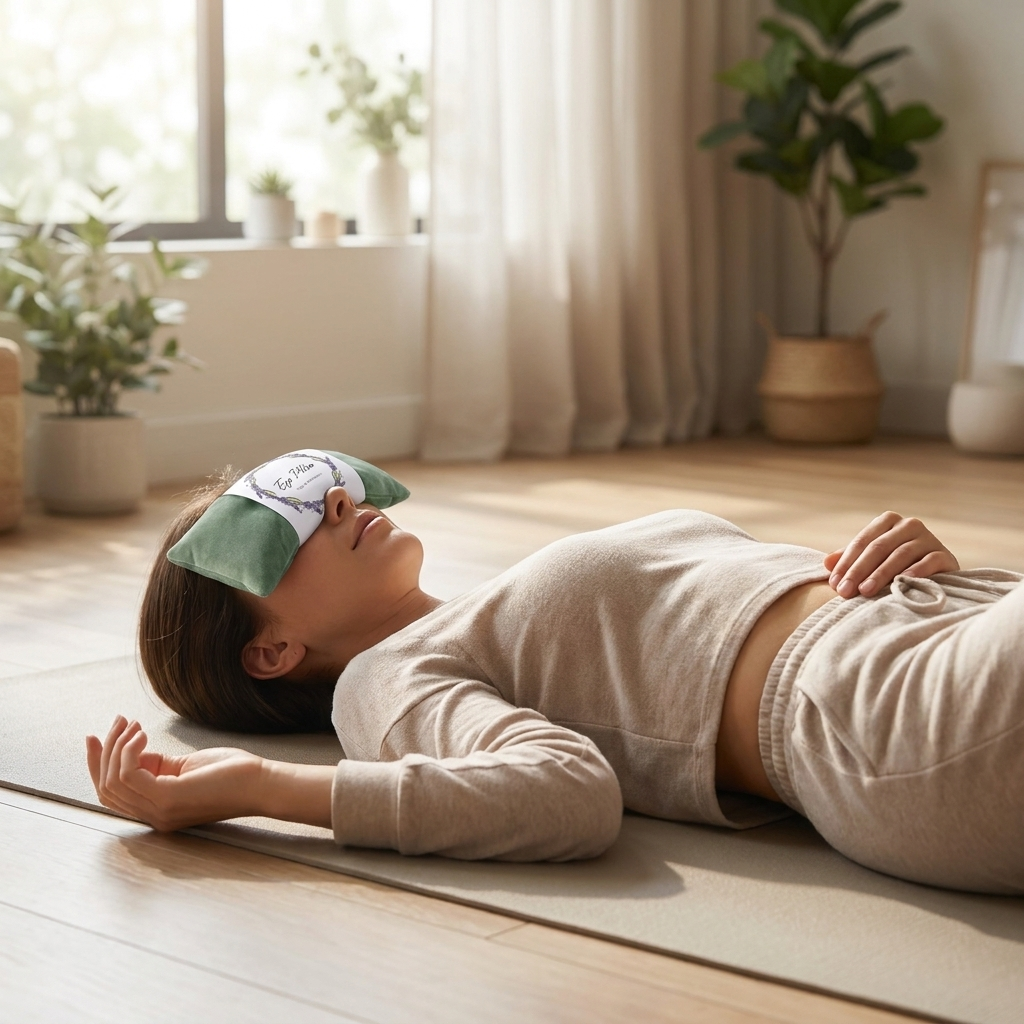 Lavender Weighted Eye Mask – Relaxing Aromatherapy Hot & Cold Comfort