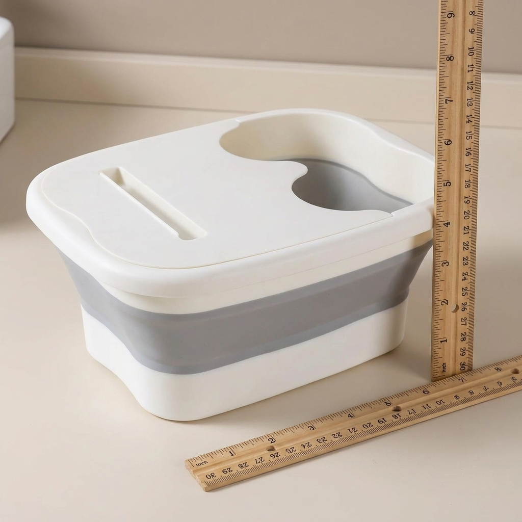 Foldable Foot Bath Bucket for Relaxing Soaks & Space-Saving Design