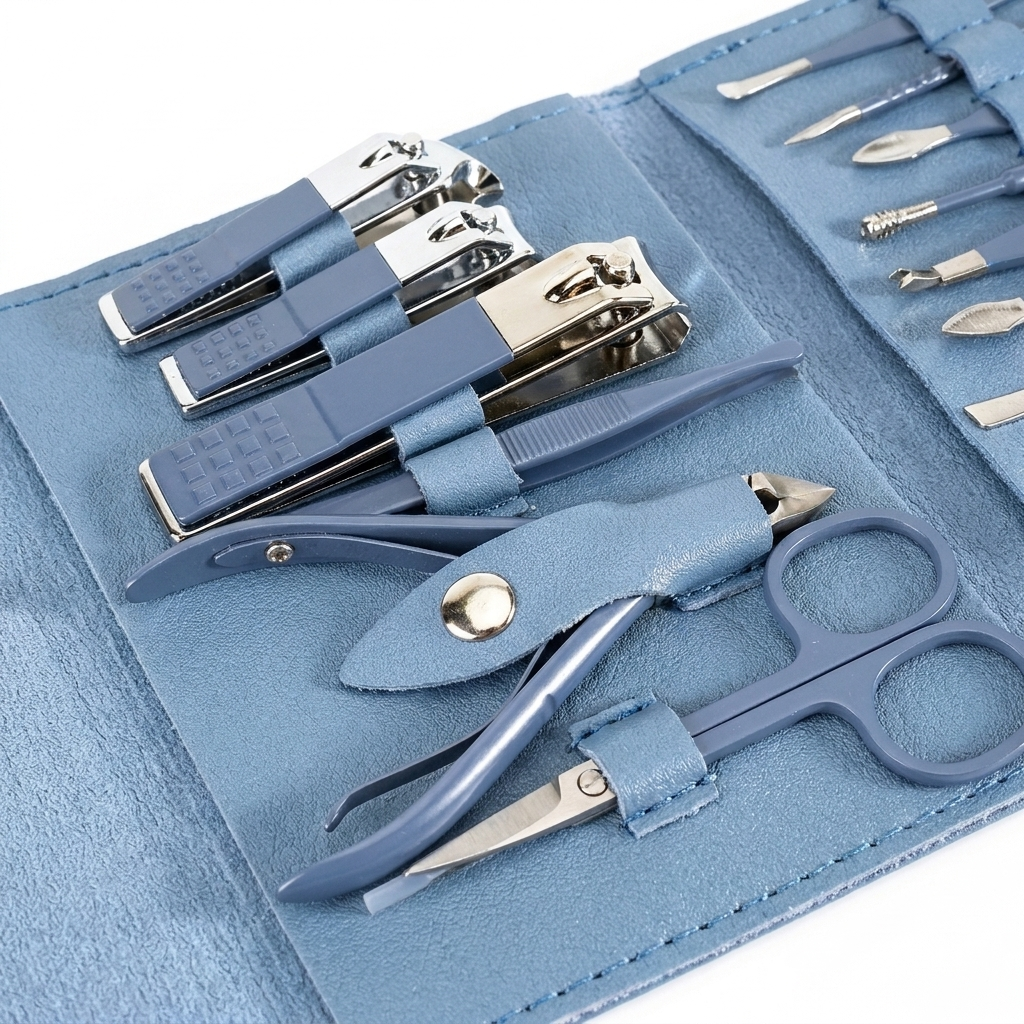16-Piece Manicure Set for Complete Nail Care & Stainless Steel Tools