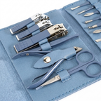16-Piece Manicure Set for Complete Nail Care & Stainless Steel Tools