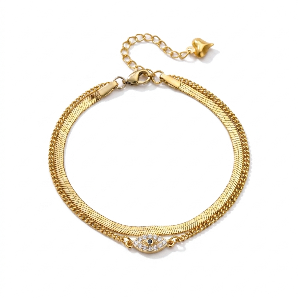 Pearl Chain Anklet – Elegant Summer Style in Stainless Steel