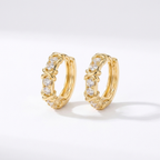 Cross Zircon Stud Earrings – Elegant Sparkle with Vintage Design